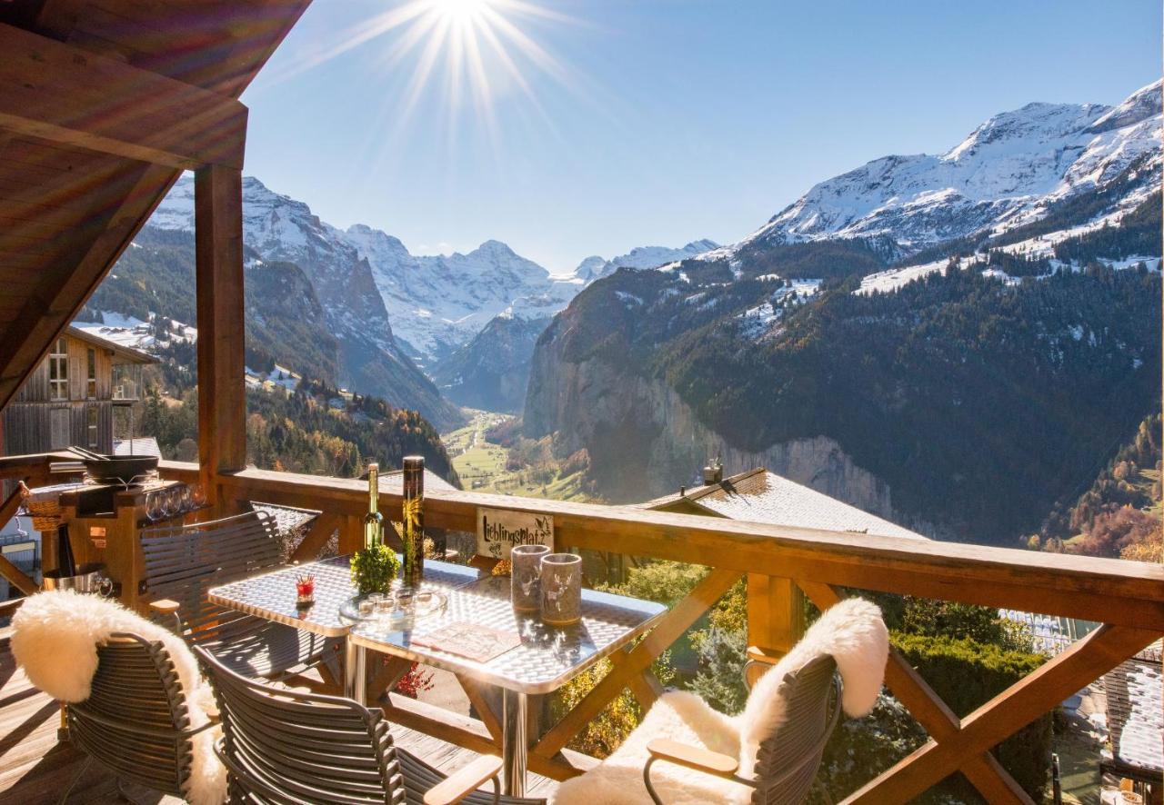 Chalet Rose Penthouse Wengen Dış mekan fotoğraf