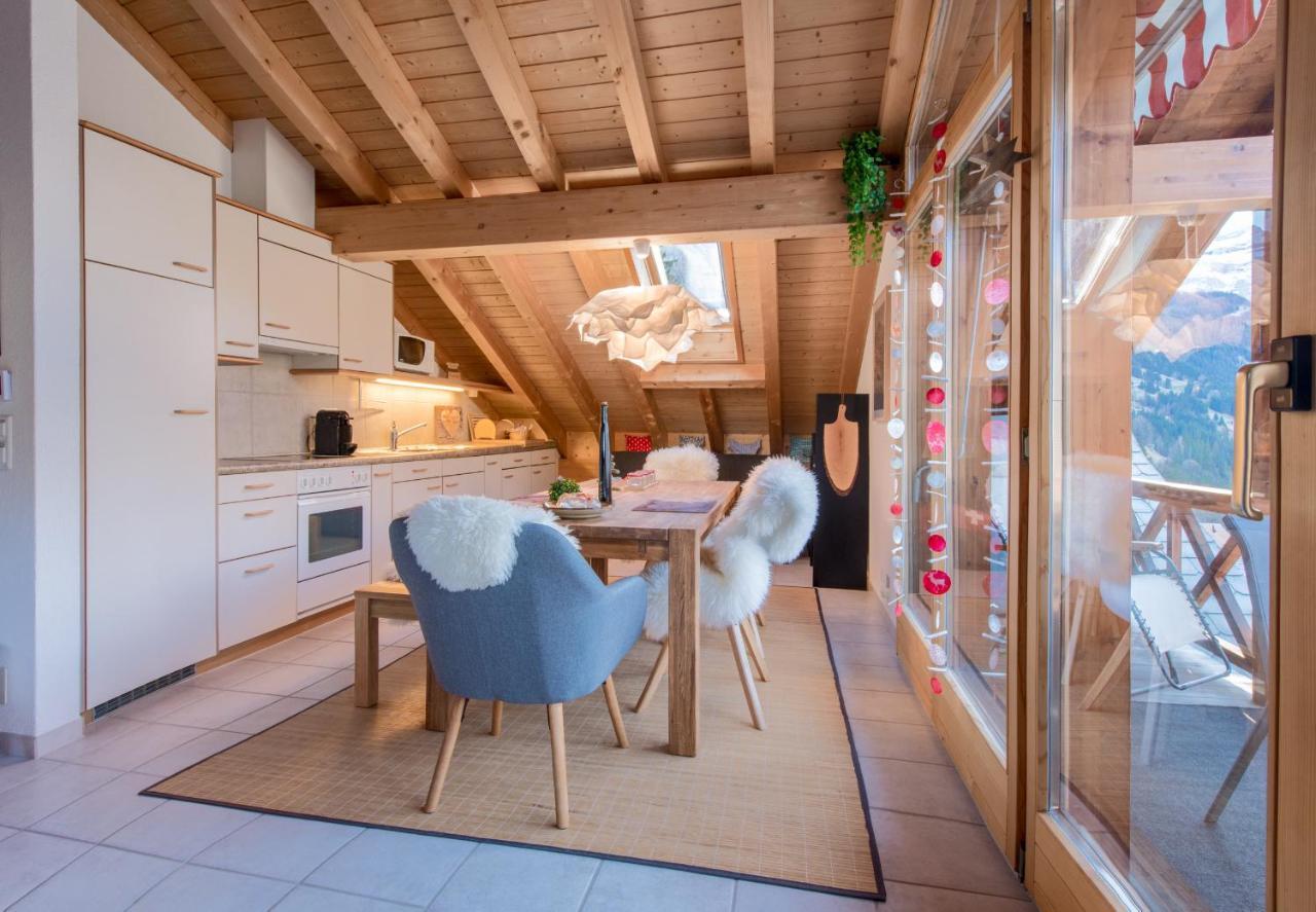 Chalet Rose Penthouse Wengen Dış mekan fotoğraf