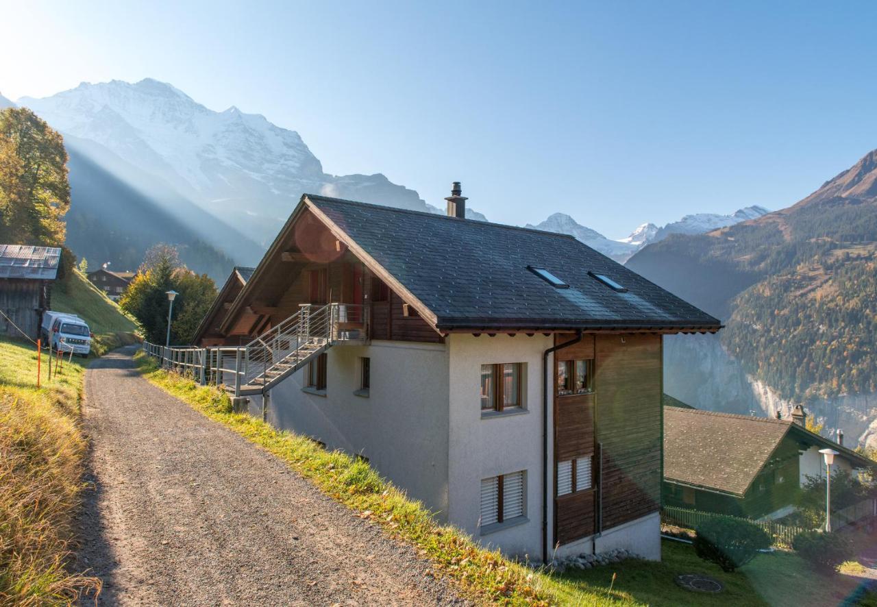 Chalet Rose Penthouse Wengen Dış mekan fotoğraf