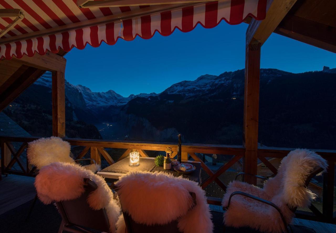 Chalet Rose Penthouse Wengen Dış mekan fotoğraf