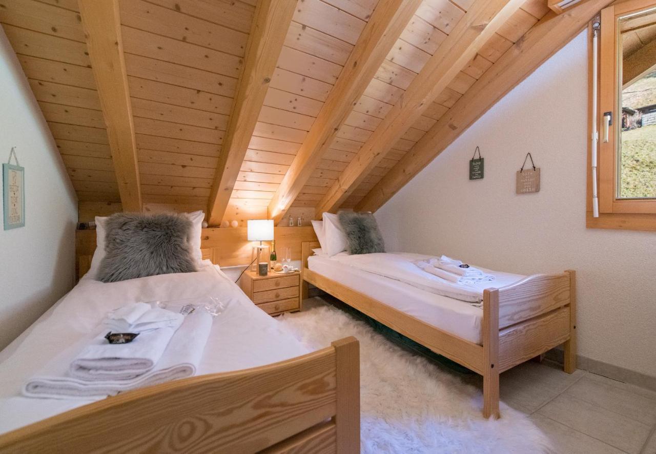 Chalet Rose Penthouse Wengen Dış mekan fotoğraf