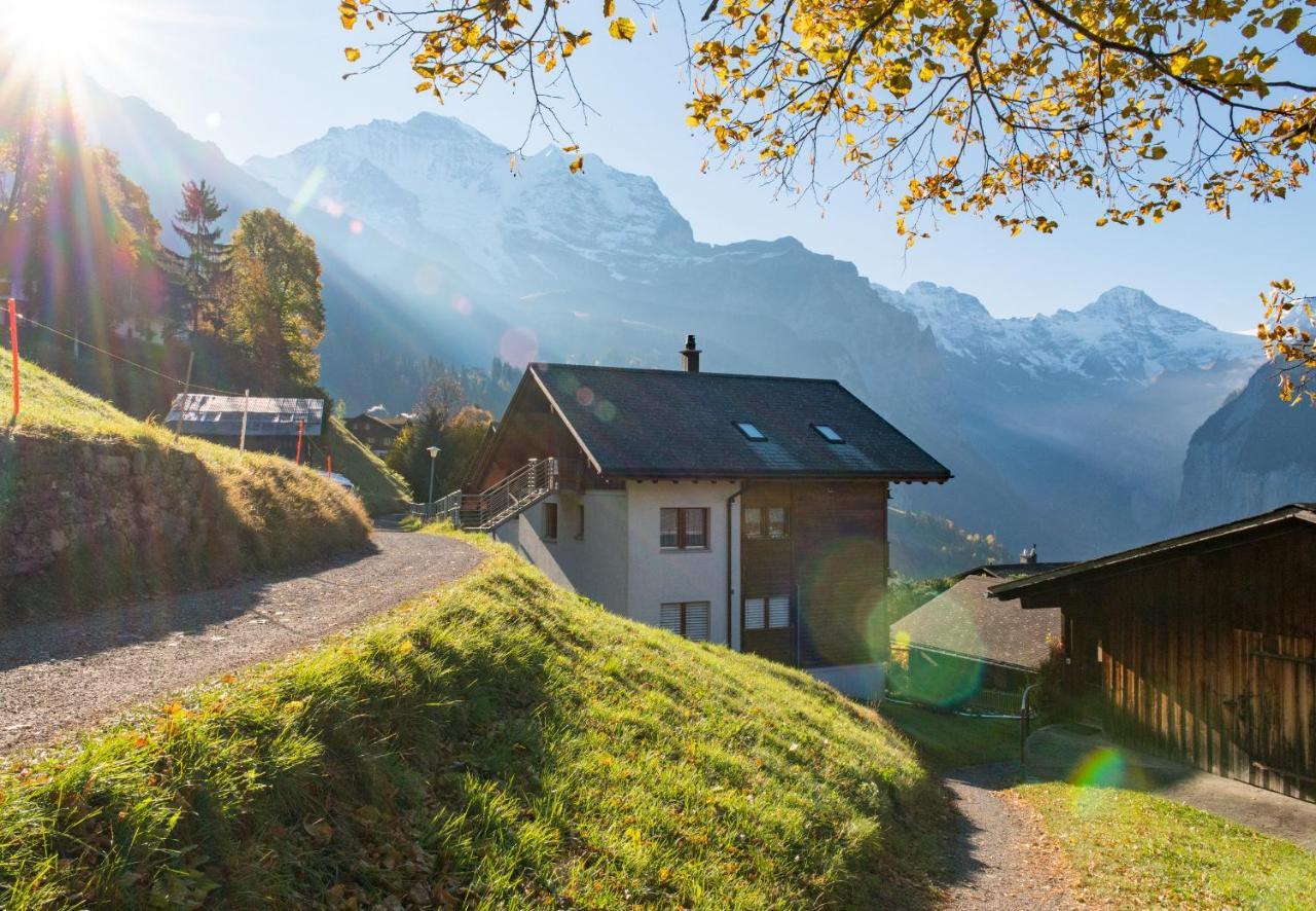 Chalet Rose Penthouse Wengen Dış mekan fotoğraf
