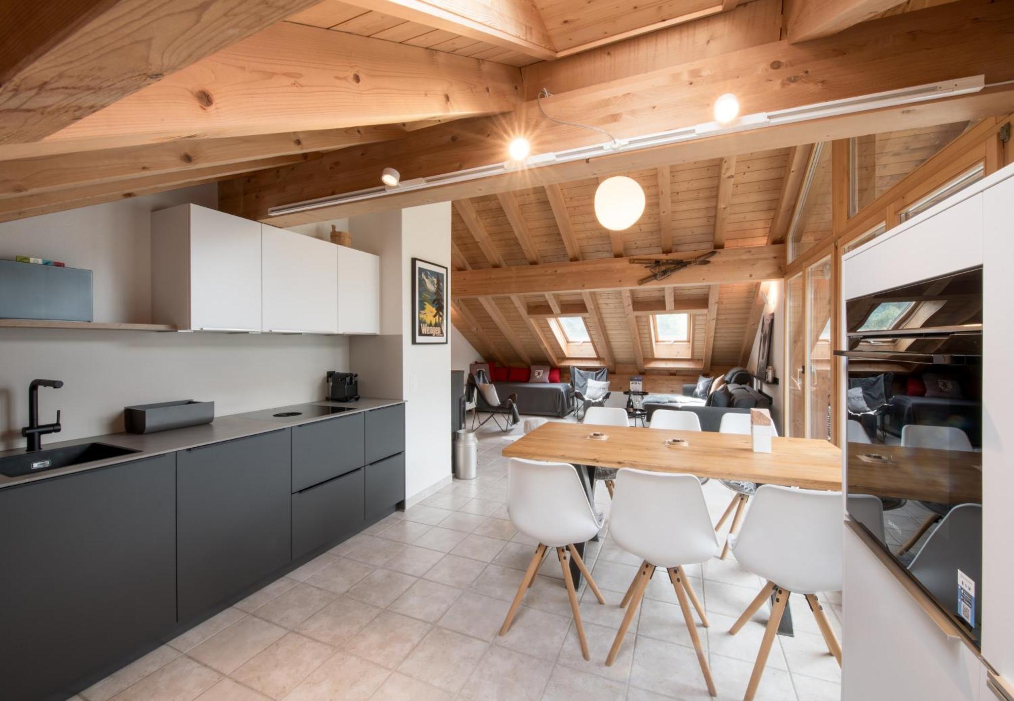 Chalet Rose Penthouse Wengen Dış mekan fotoğraf