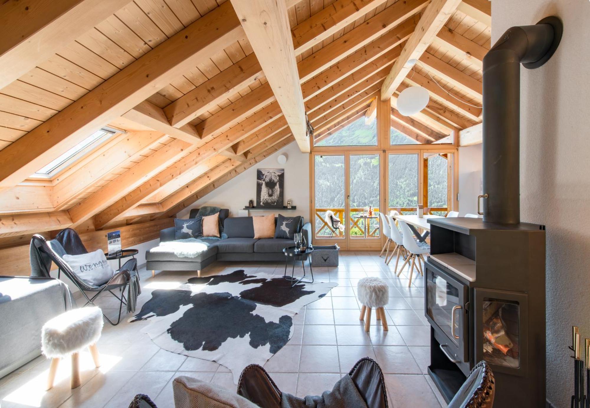 Chalet Rose Penthouse Wengen Dış mekan fotoğraf
