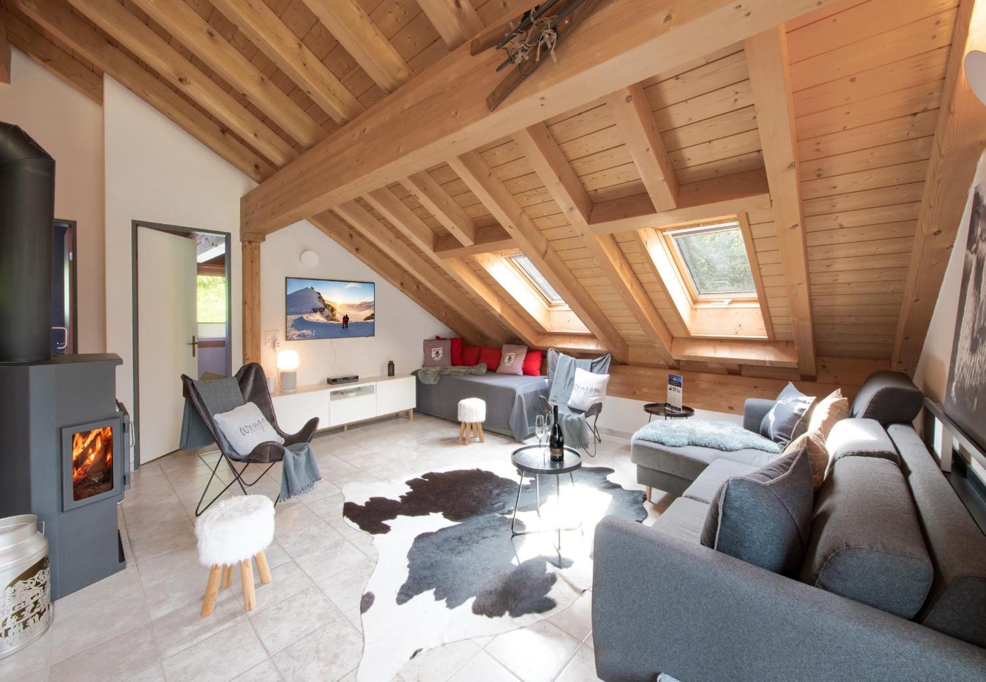 Chalet Rose Penthouse Wengen Dış mekan fotoğraf