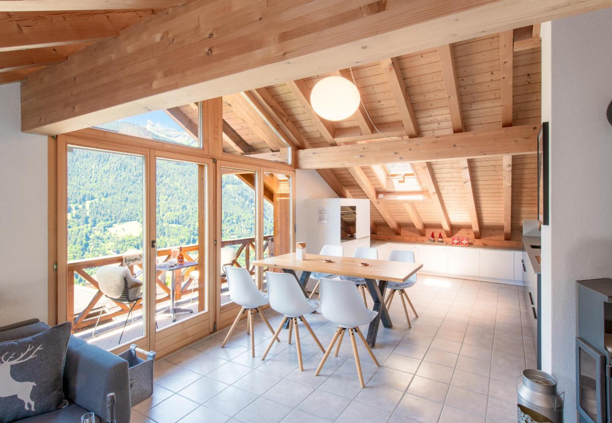 Chalet Rose Penthouse Wengen Dış mekan fotoğraf